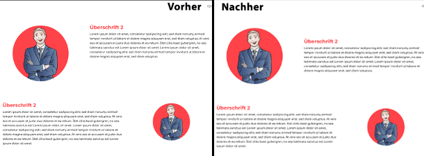 vorher nacher