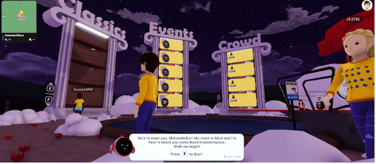 Decentraland tutorial als Starter
