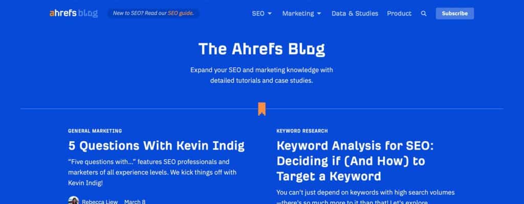 seo blog ahrefs