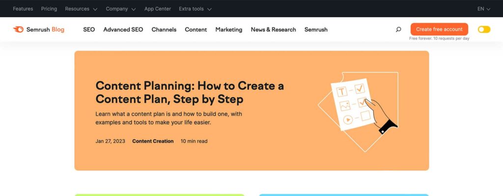 seo blog semrush