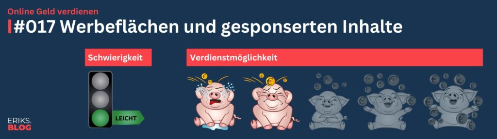 Online Geld verdienen – Werbeflaechen und gesponserten Inhalte